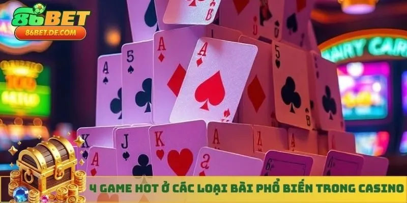 4 game hot ở các loại bài phổ biến trong casino